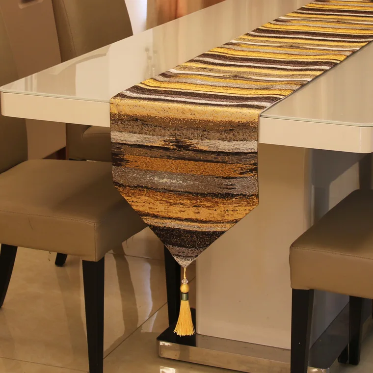 

Table Runner Polyester Modern Runners Colorful Strips Decoration Table Runner Bed Runner 32*210 Blue/Yellow free shipping