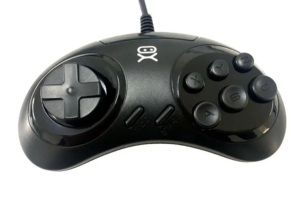 

2 Pack Retro-16 Bit Official Sega Genesis Controller 6-Button Arcade Pad for Sega Genesis - Black