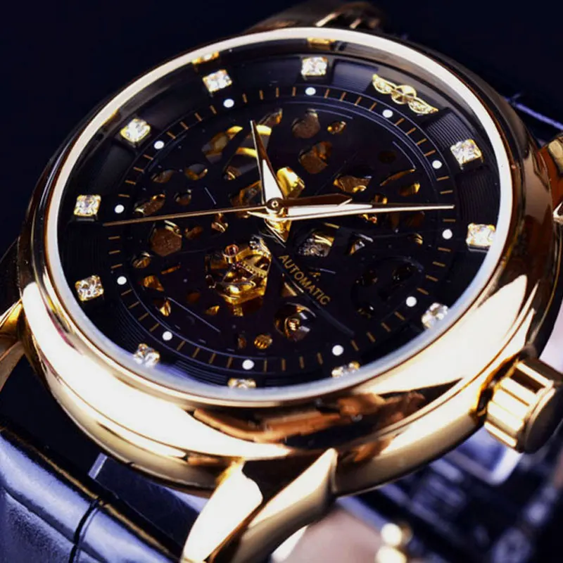 WINNER Fashion Cool Self Wind Mechanical Wrist Watch Men Boy Automatic