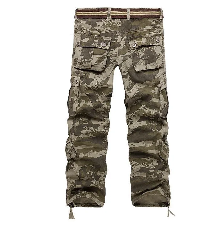 Модные мужские брюки-карго с несколькими карманами, высокое качество, повседневные мужские брюки, размер 28-40