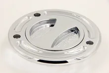 Aftermarket free shipping motorcycle parts Motorcycle Chrome Keyless Gas Cap Twist Off Fuel Tank Cap For Kawasaki ZX-14R/ ZZR120
