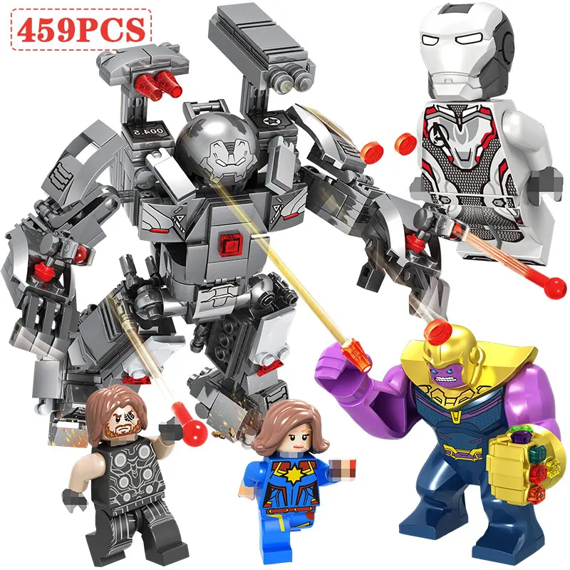

Marvel Avengers War Machine Anti-hulk Armor Building Blocks Thanos Iron Man Figures Bricks Toys Compatible Legoed Super Heroes
