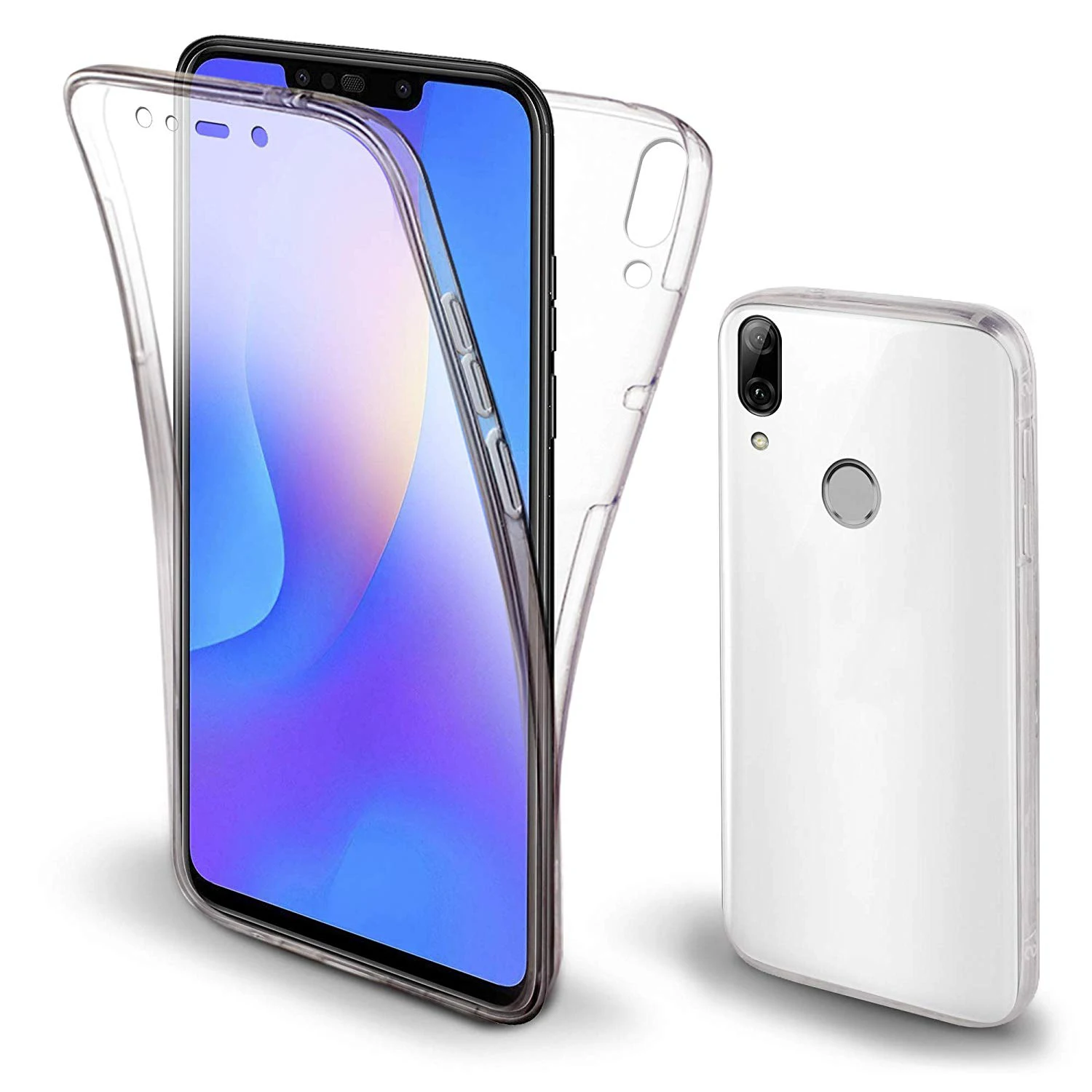 360 Double Silicone Case For Huawei P20 P30 Pro P10 P40 Y5 Y6 Y7p Y7 P Smart Plus 2019 Mate 20 Honor 20s 10i 10 Lite 8A 8S Cover