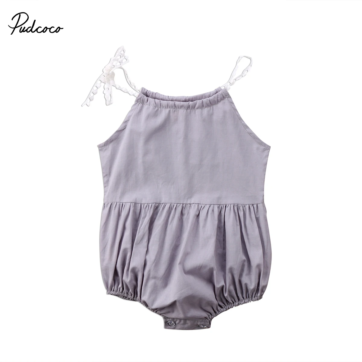 2018 Cute Newborn Toddler Kids Baby Girl Strap Sleeveless Bodysuits
