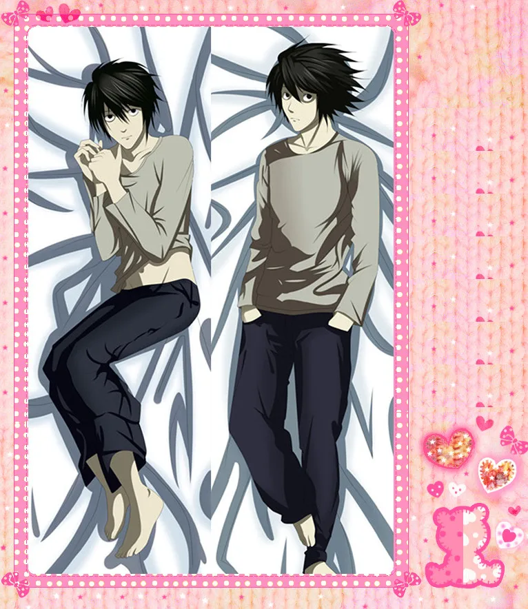Anime Cartoon Death Note Double Bolster Hugging Pillow Case Pillow