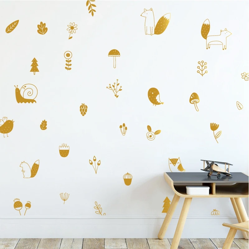 Woodland Animal Wall Decals Nursery Decoration