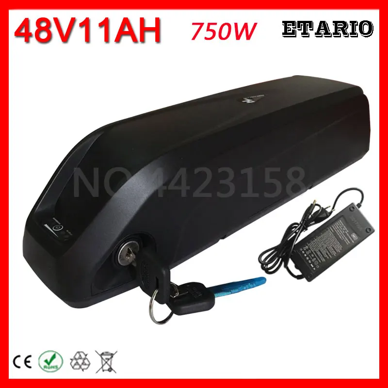 Flash Deal US EU No Tax 48V hailong electric Bike Down Tube Battery 48V 10Ah for 48V 750W 500W Bafang Motor 0
