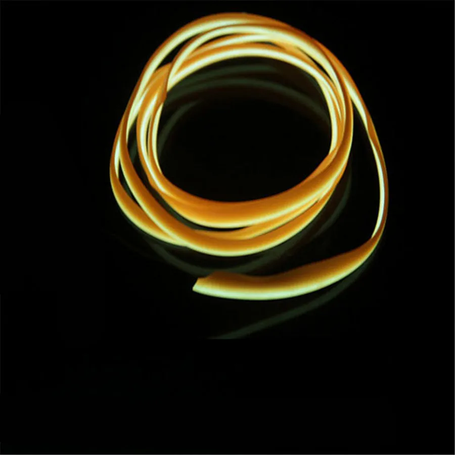 1-5 м автомобилей Внутреннее освещение 10 цветов EL провода Neon lights фестиваль танца водить автомобиль EL огни С 2,3 мм с 6 мм Швейные край