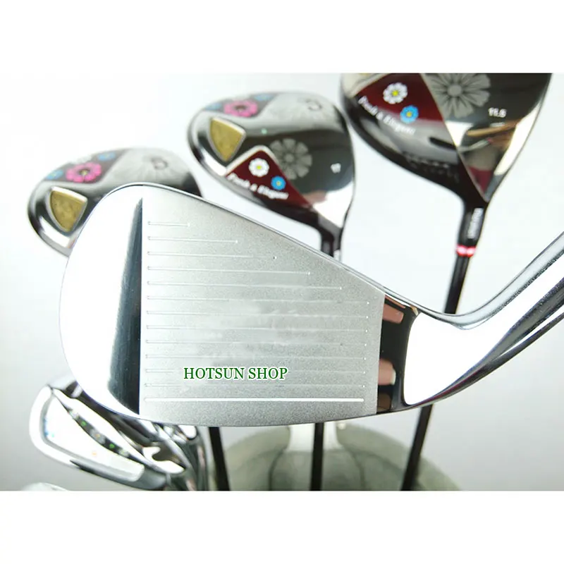 Новые женские клюшки для гольфа Maruman FL Гольф полный комплект клюшек Драйвер+ Фарватер Дерево+ утюги+ клюшки графитовый Вал для гольфа