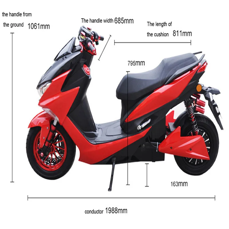 Электрический мотоцикл скутер Smax Lion Roar II Force электрический для взрослых 72 в