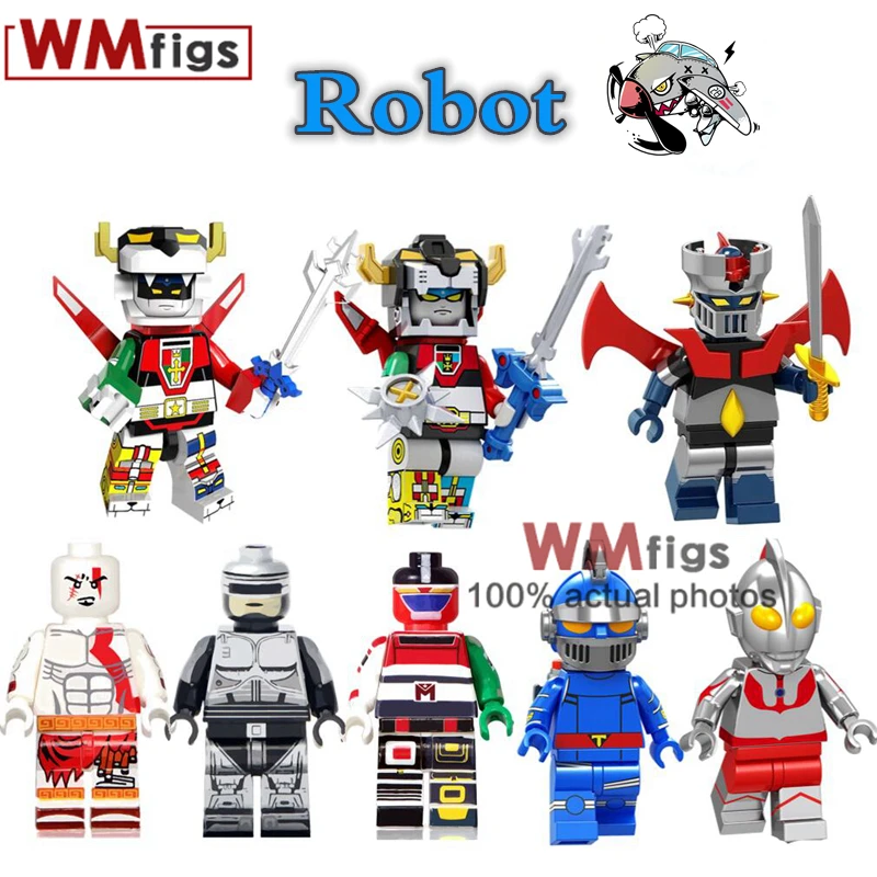 

Single Voltron Mazinger Z Legoings Godmars Beast King Golion Ultraman Iron Man 28 FX Robot Building Blocks Gifts Toys Children