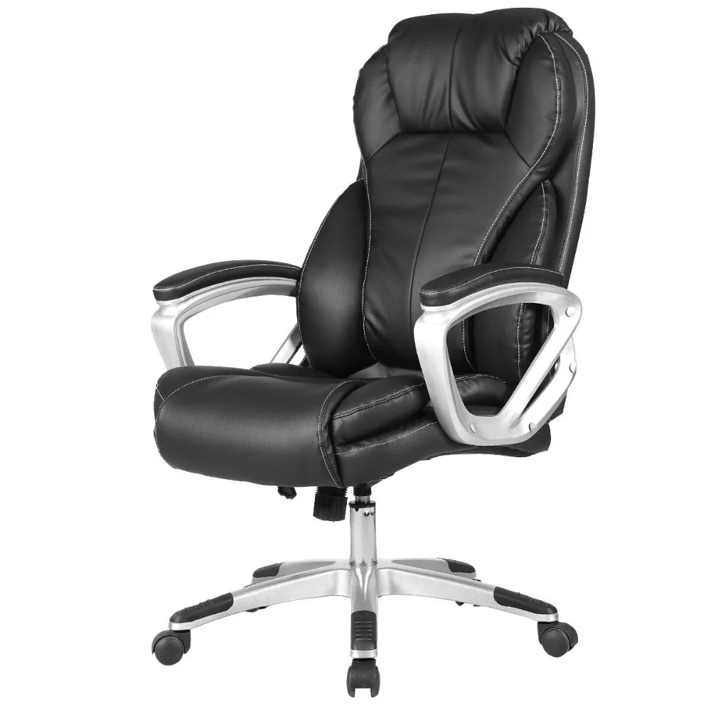 goplus pu leather executive office chair high back ergonomic