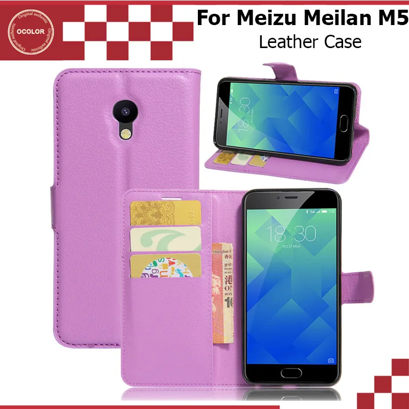 ocolor For Meizu Meilan M5 Flip Case Window View Protector Leather Cover Replacement Good quality High Quality | Мобильные телефоны