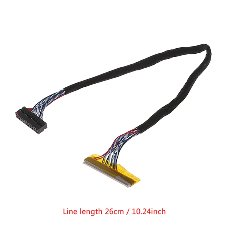 Универсальный FIX 30 Pin 1ch 6bit LVDS кабель 26 см для 14,1-15,6 дюймов ЖК-панели