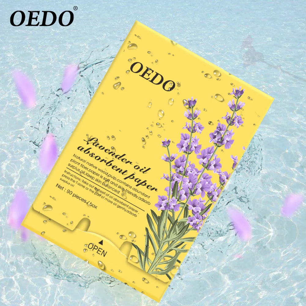 OEDO 90 шт./кор. бледно-лиловый Матирующие салфетки впитывающие масло салфетки, Чистка Пор, очищает термоусадочная аксессуары для макияжа в течение длительного времени Применение