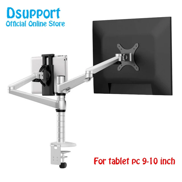 TV-Mount-OA-8Z-Aluminum-Full-Rotation-Height-Adjustable-Double-Arm-27inch-Monitor-Holder-Double-Arm