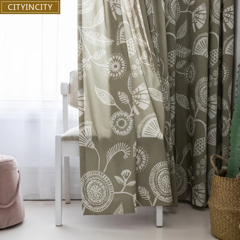 Занавеска для гостиной с абстрактным рисунком простой принт мультяшная