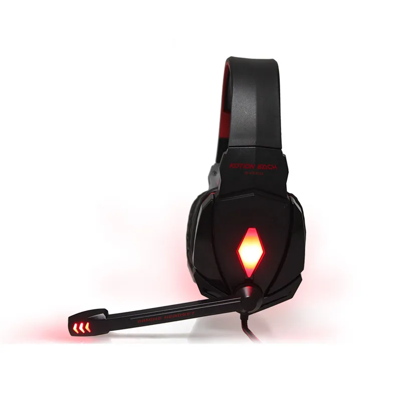 KOTION EACH G4000 Gaming Headset-koptelefoon met mikrofoon-LED-lig Beste kas vir rekenaarrekenaar-speler Fone De Ouvido (13)