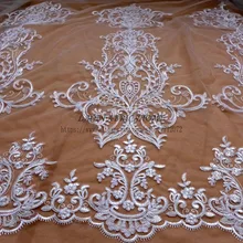 La Belleza 2 ярдов шнур свадебный стиль кружева цвета слоновой кости невесты кружева ткань 105 см Ширина