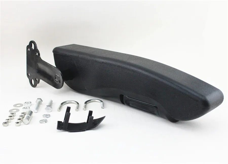 1x (Left Side) Adjustable Centre Armrest Console Leather Car Seat Arm Rest