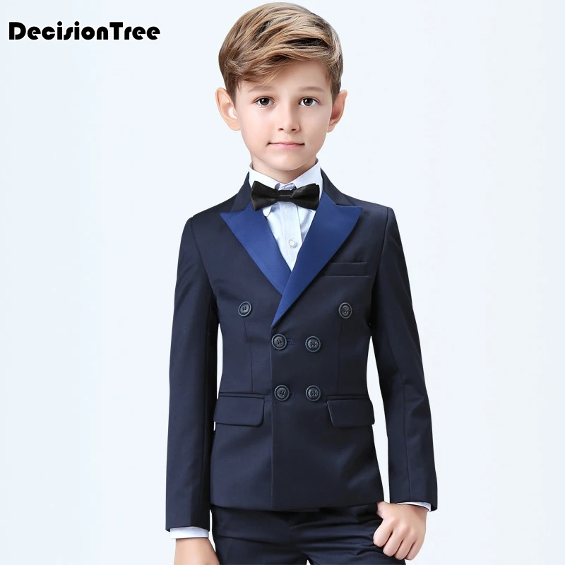 

2019 new arrival boys kids blazers boy suit for weddings prom formal gray blue dress wedding boy suits