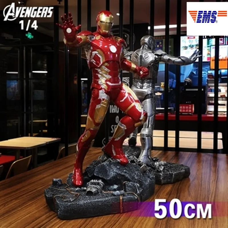 

50CM Avengers:Infinity War Superhero Tony Stark Iron Man MK43 Resin Statue Limited Action Figure Model X343