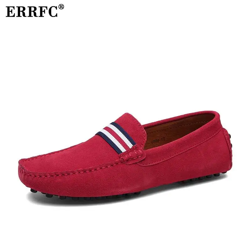 mocasines rojos hombre