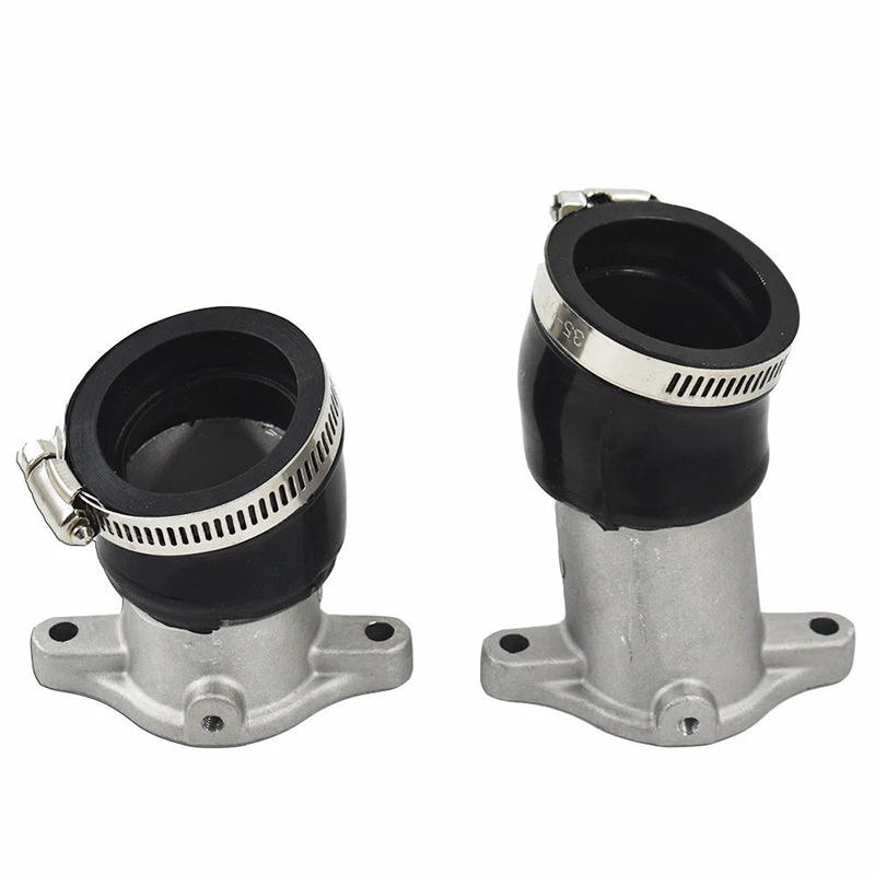 

2Pcs Carburetor Intake Manifolds CX500 w/ Boots Gaskets For Honda Carb Holders