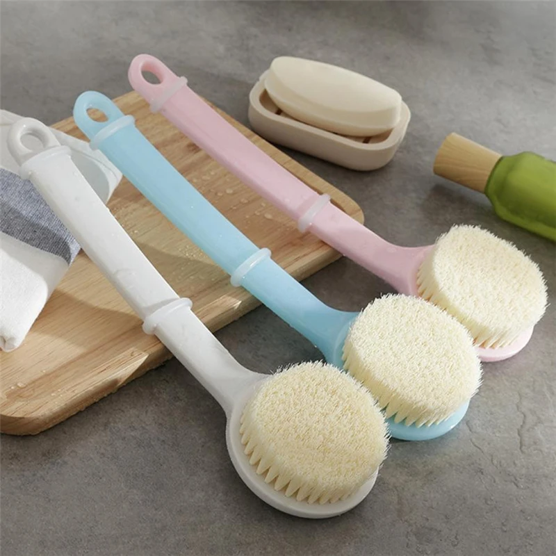 2018 New Practical Long Handle Ultra Soft Bath Shower Brush Skin Massage Back Rubbing Brush hot sale C0328#30                   15
