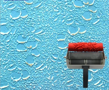 

Wall printing mould patterned roller for wall decoration 7 inch rubber roller no.143