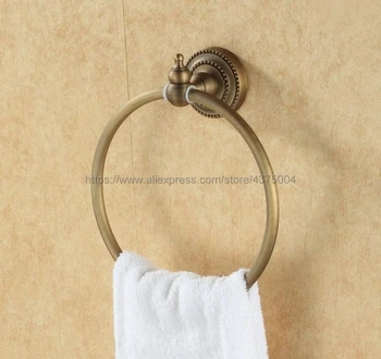 

Antique Brass Wall Mounted Towel Ring Bath Towel Holder Bathroom Accessories Bath Hardware Nba088