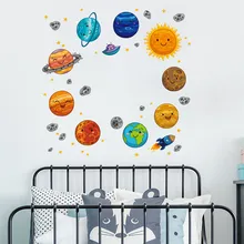 Стикеры s Cosmic Star мультяшная Наклейка на стену Детская комната декоративные настенные Стикеры 50x70 см cricut расслоение обертывания autocolante vidro