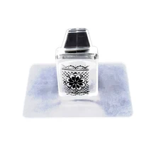 Горячая штамп-инструмент для дизайна ногтей прозрачные силиконовые Stamper пластиковые пластины скребок прозрачный штамп Переводные инструменты для ногтей