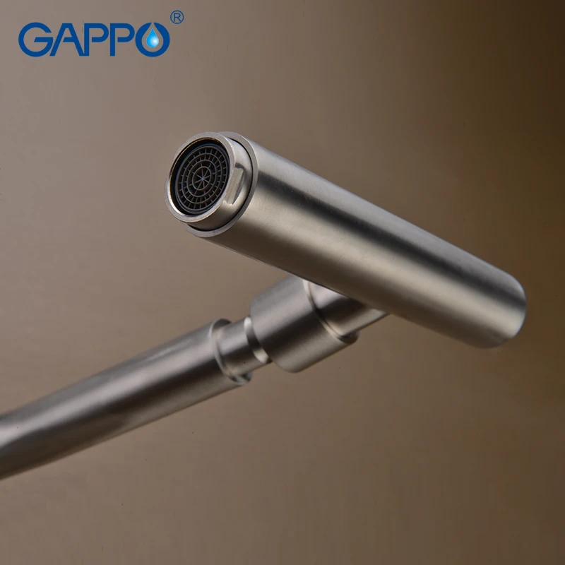 Кухонный Смеситель GAPPO вращающийся кран из нержавеющей стали для