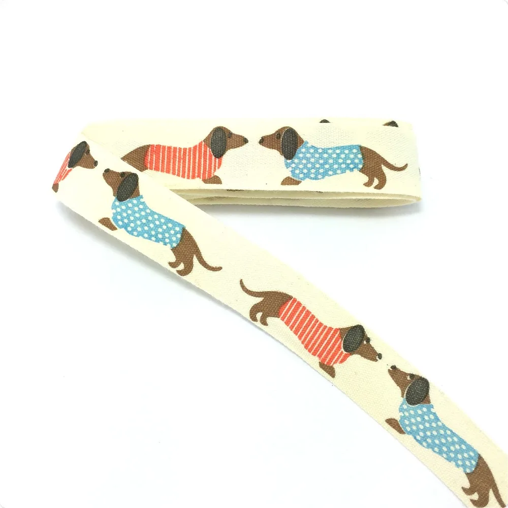 

HOT!!!! 2015 new wholesale (16mmx100m/lot) 100% cotton ribbon Colours dog printing zakka handmade lace dog cat chain accessories