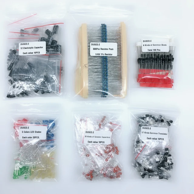 Kit Componenti Elettronici MOGAOPI - 1390 Pezzi Con LED, Resistori, Transistor E Condensatori - Foto 8