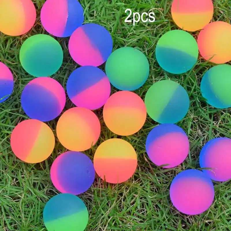 2 шт двухцветные светящиеся Прыгающие Шарики Светящиеся умные детские уличные здоровые спортивные игрушки