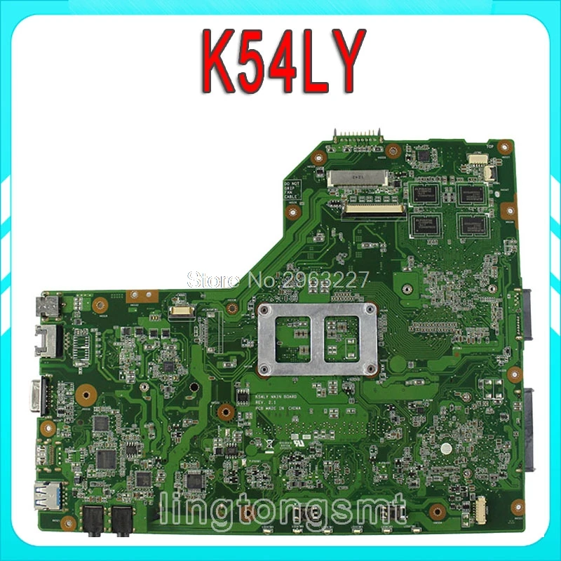  K54LY motherboard REV:2.0/2.1 1GB for ASUS X54H K54HR X54H K54LY motherboard K54LY mainboard K54LY 