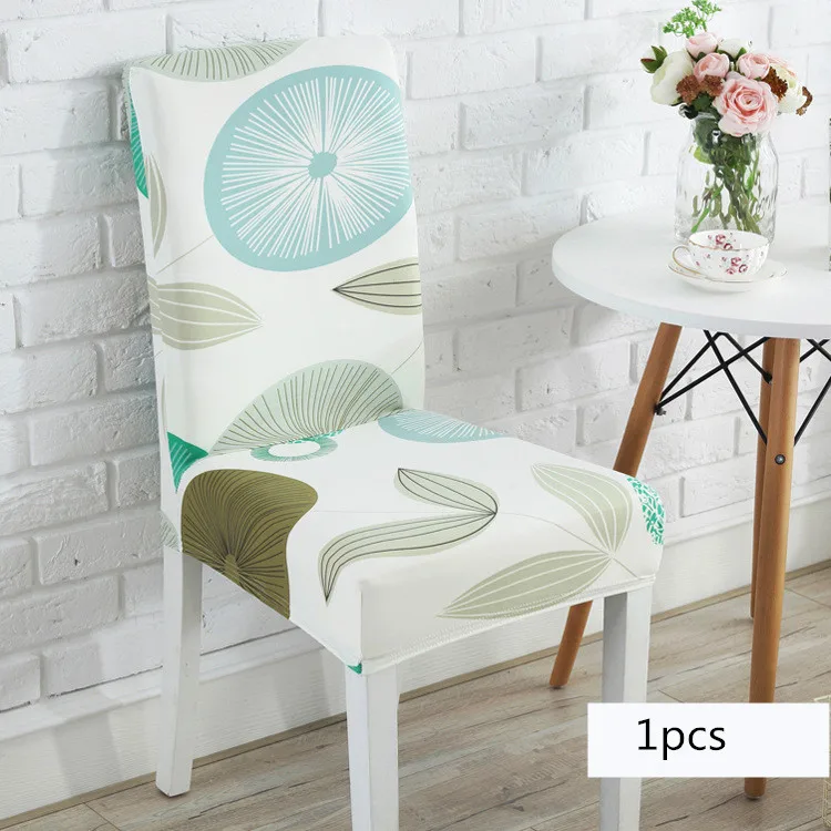 12 New Universal Elastic Spandex Chair Cover For Home Dining 1pcs Floral Style Computer Chair Covers Quality 23 Colors Chair Case - Цвет: 12