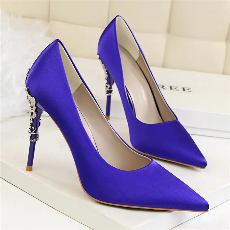 bridal shoes wedding shoes woman gold high heels pointed toe pumps women shoes high heel ladies shoes zapatos de novia