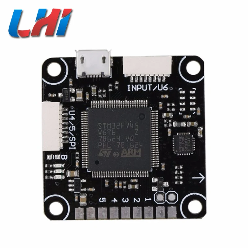 

LHI F7 Flight Controller 30.5X30.5mm STM32F745 100lqfp 216MHz MPU6000 SPI Support Betaflight for RC Multicopter
