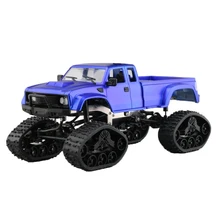 1/16 2,4 г 4WD RC автомобиль военный грузовик трек колесо Рок Гусеничный с светодиодный свет RTR игрушка