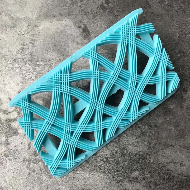 B134 curved art plastic printing embossing mold turning sugar cake molding tool | Дом и сад