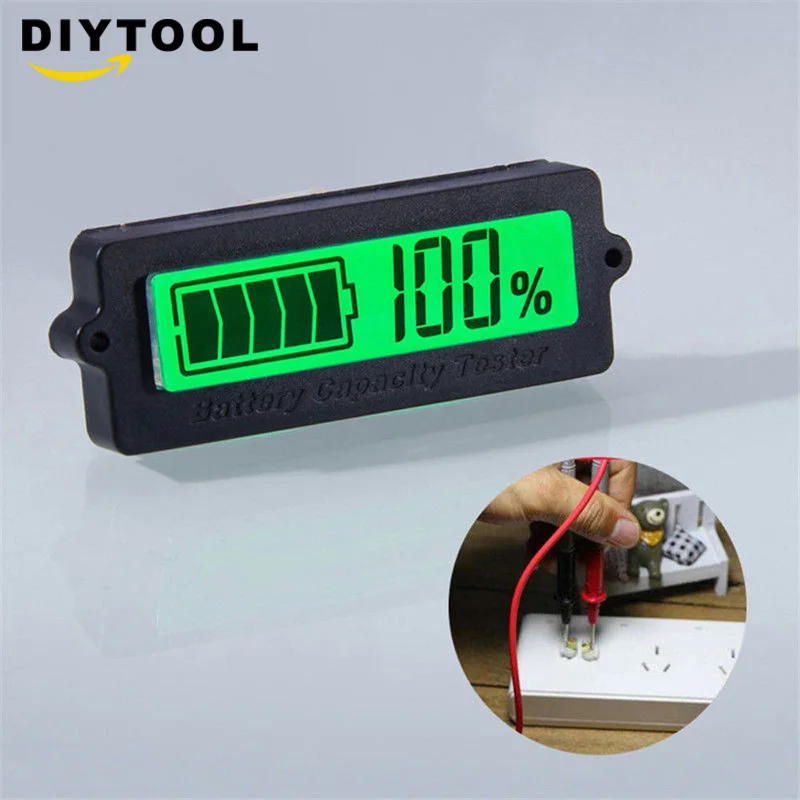 

LY6W 12V LCD Acid Lead Lithium Battery Capacity Indicator Digital Voltmeter Voltage Tester