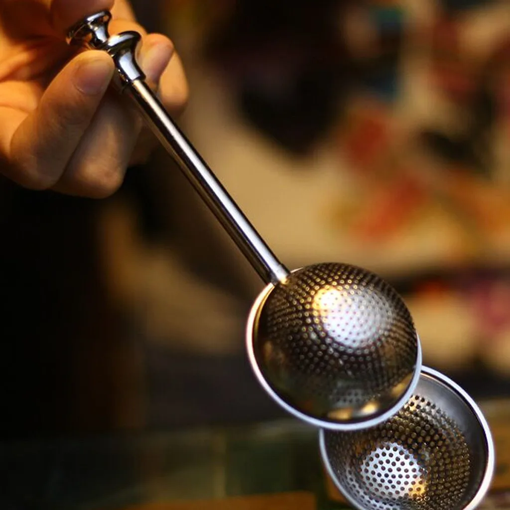 

Stainless Steel Loose Leaf Tea Locking Teaspoon Infuser Ball Filter zaparzacze do herbaty NEW Dropshipping Dec24 Tea Ball Infuse