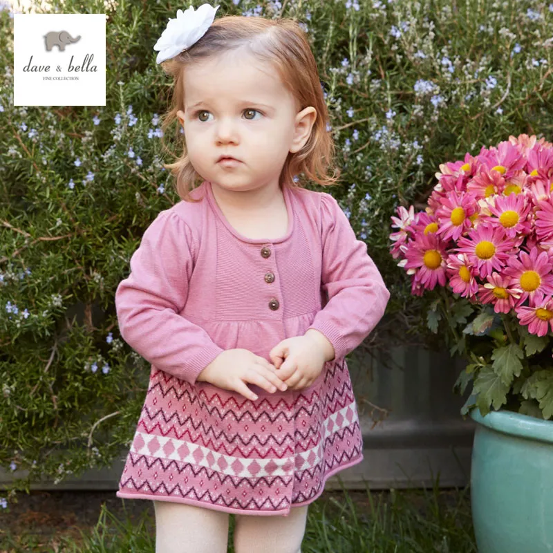 DB3324 dave bella spring summer baby girl sweet design cardigan toddler