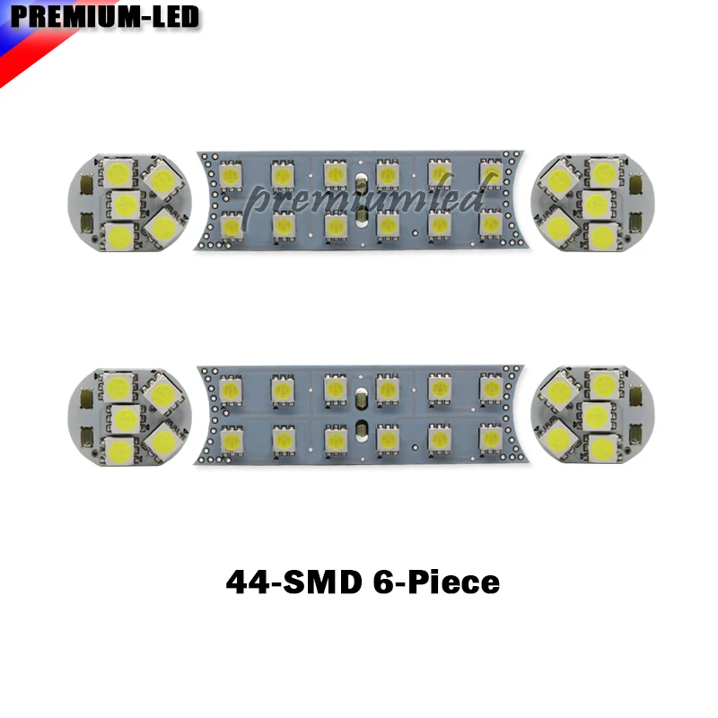 Ксенон белый 44-SMD 6 предметов для конкретных транспортных средств Точная посадка полный светодиодный внутренний свет посылка пульт дистанционного управления для BMW 1 3 5 7 серия, E87 E82 E90 E92