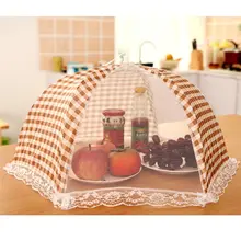 Foldable Umbrella Style Table Food Cover Anti Fly Mosquito Kitchen Cooking Tools Meal Cover Table Mesh Food Mesh Covers