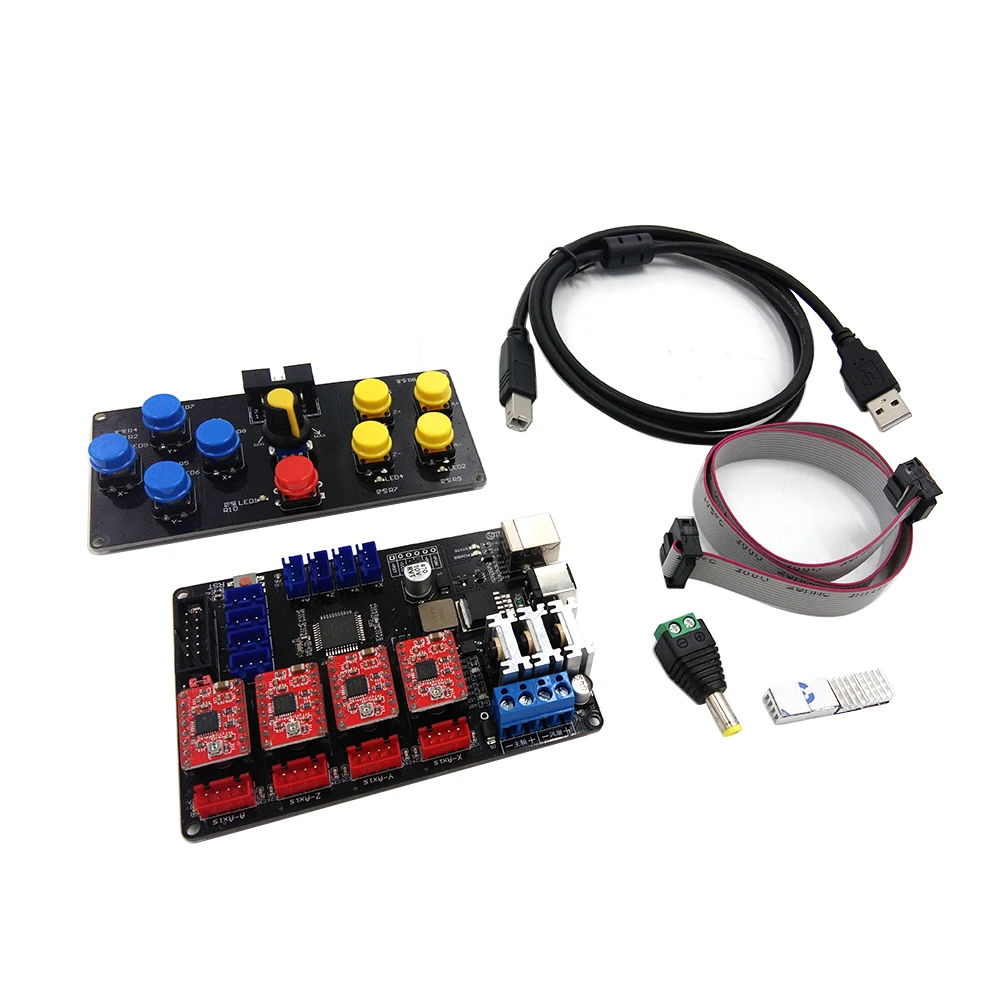 

New DIY USB 4 axis nc controller engraving machine laser engraving machine accessories main control board with driver