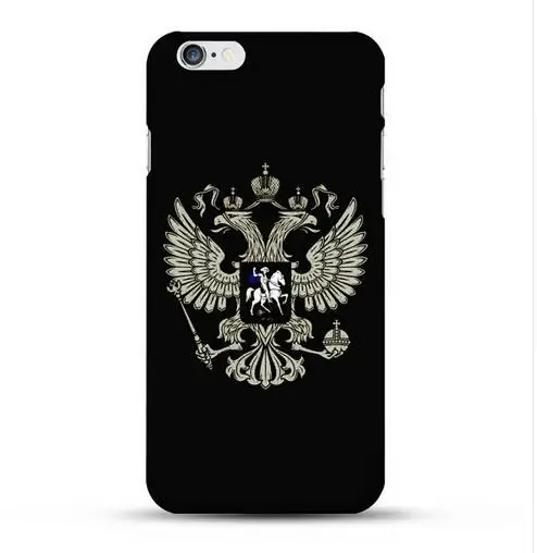 Xiaochenggui герб России телефон Жесткий Пластик чехол для iPhone 4 и 4S 5 S 5 SE 6 6s 8 6/7/8 plus X XS XR XS Max чехол - Цвет: 1
